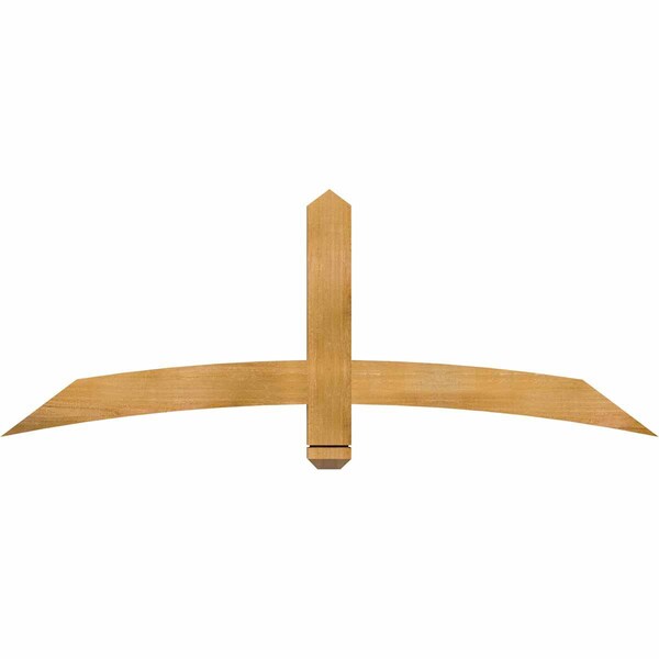 Ekena Millwork Bellingham Rough Sawn Timber Gable Bracket, Western Red Cedar, 60"W x 22"H x 2"D x 4"F, 9/12 Pitch GBW060X22X0204BEL00RWR - main